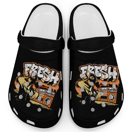 Graffiti Train Streetwear Old School Clogs