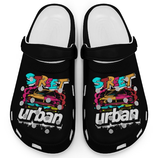 Graffiti Sprayer Rap Cool Clogs