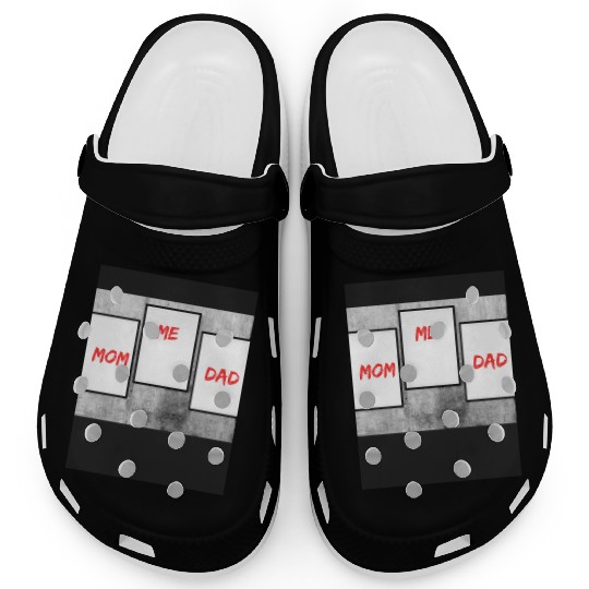 Family Love Trio: Mom, Me, and Dad Frames Clogs