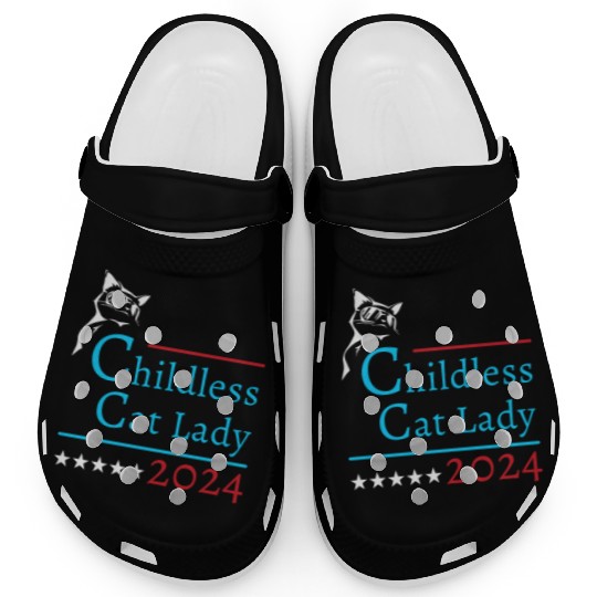 "Childless Cat Lady" Kamala Harris 2024 Clogs