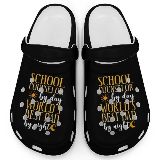 School Counselor Dad School Clogs