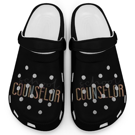 School Counselor Leopard Cheetah Clogs