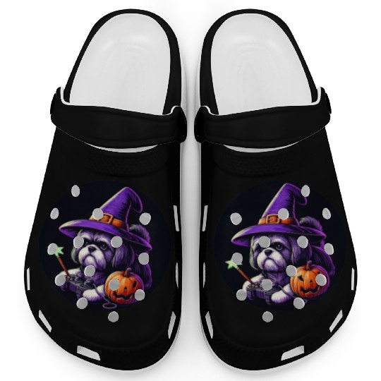 Dog lovers and gamers love fantasy Halloween Clogs