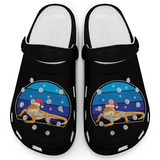 Iguana Christmas Light Sweater Funny Animals Lover Clogs