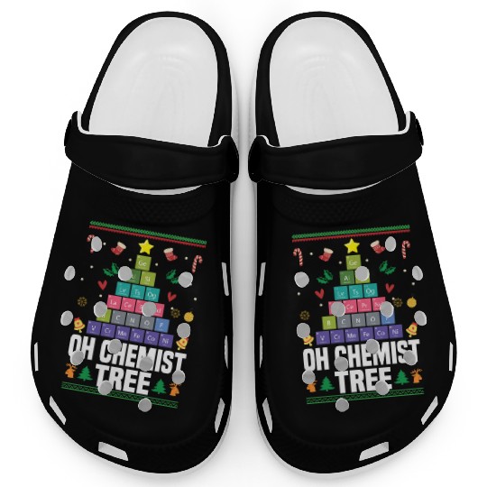 Christmas Tree Chemistry Science Periodic Table Clogs