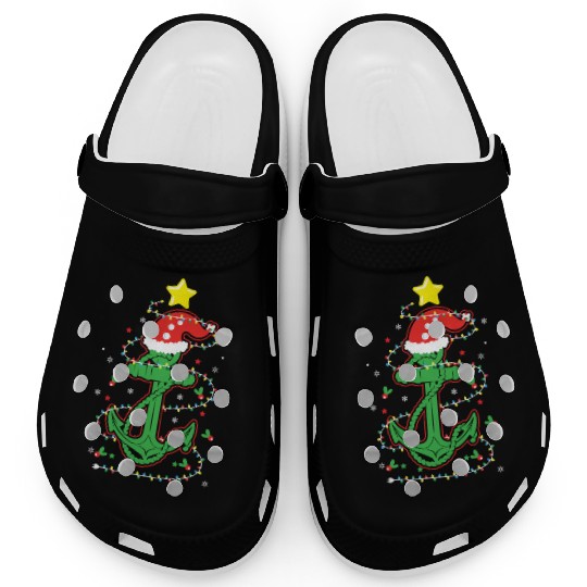 Christmas Lights Boating Sailing Cruise Boat Gifts Clogs