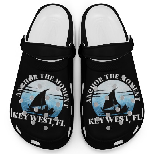Florida ANCHOR THE MOMENT KEY-WEST, FL Vintage Clogs