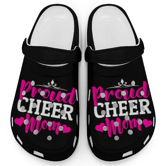 Proud Cheer Mom Cheerleading Mommy Mother's Day Clogs