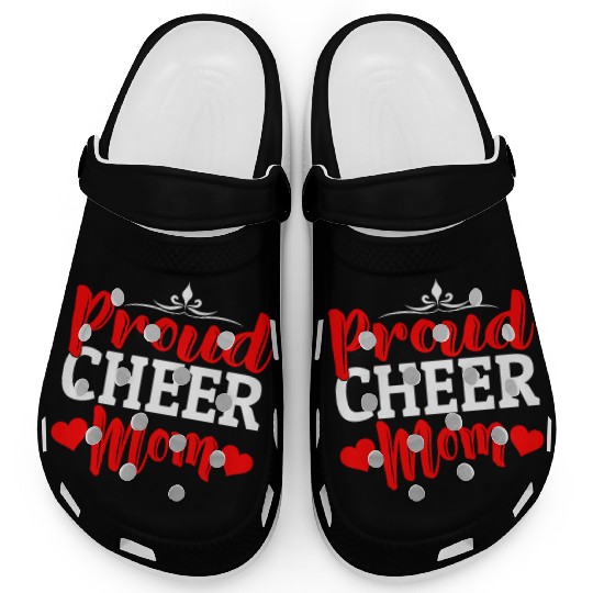 Proud Cheer Mom Cheerleading Mommy Mother's Day Clogs