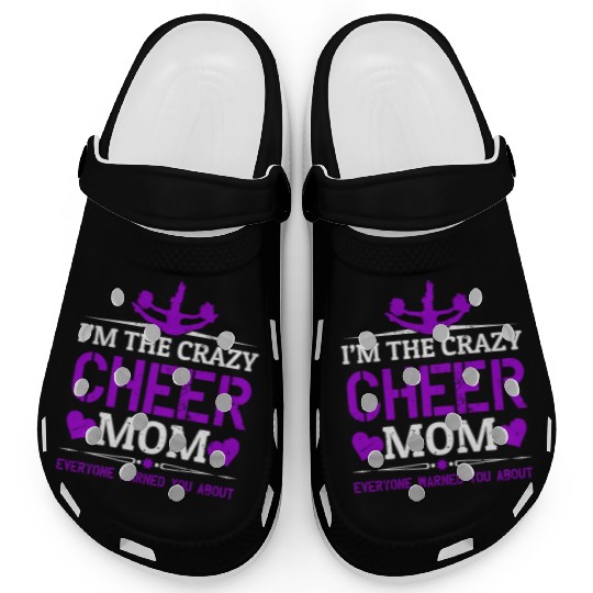 Crazy Cheer Mom Cheerleading Mommy Mother's Day Clogs