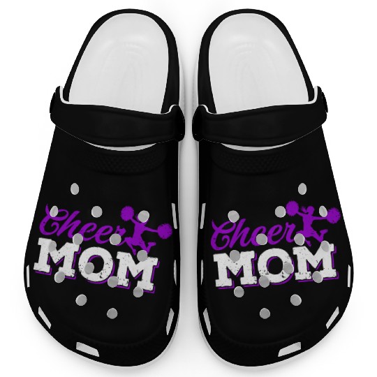 Cheer Mom Funny Cheerleading Mommy Mother's Day Clogs