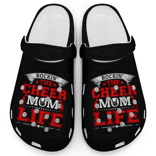 Rockin Cheer Mom Life Cheerleading Mother's Day Clogs