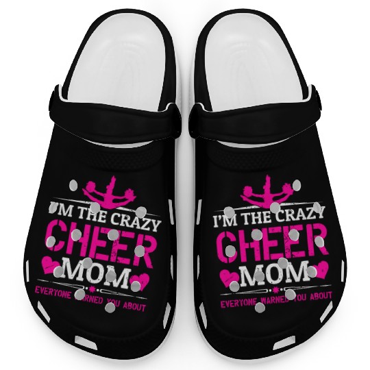Crazy Cheer Mom Cheerleading Mommy Mother's Day Clogs