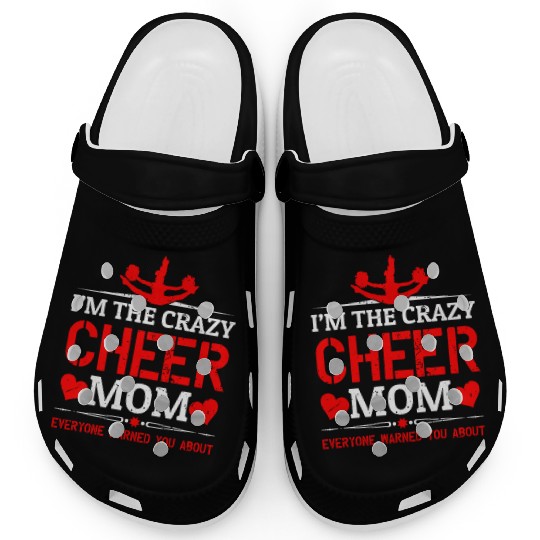 Crazy Cheer Mom Cheerleading Mommy Mother's Day Clogs