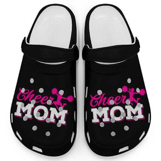 Cheer Mom Funny Cheerleading Mommy Mother's Day Clogs