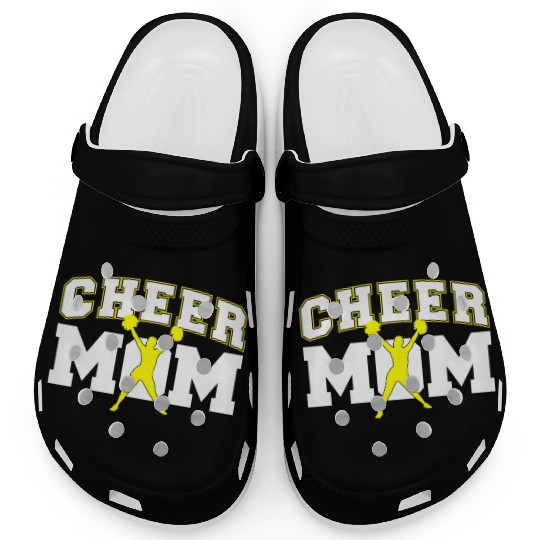 Cool Cheer Mom Art For Women Cheerleader Clogs