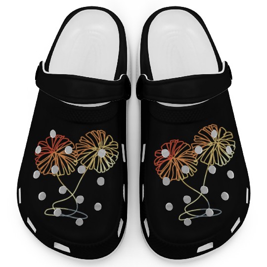 Cheerleading Pom Poms Sketch Clogs