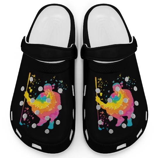 Golfer Colorsplash Kids Miniature Golf Clogs