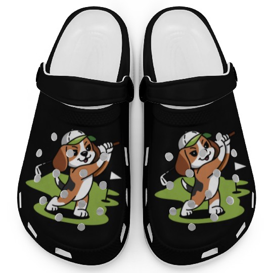 beagle dog golf Clogs