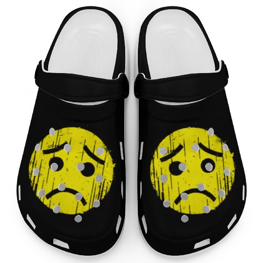 Depressed Emoticon Clogs