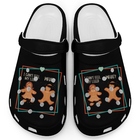 Gingerbread Men Christmas Funny Cookie Baking Xmas Clogs