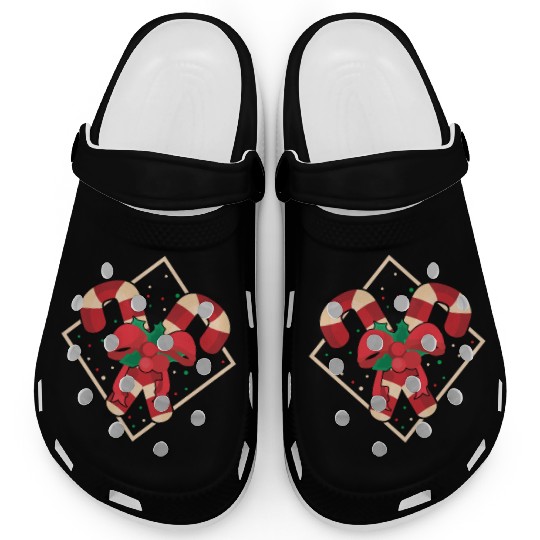 Candy Canes Christmas Clogs - Holiday Christmas