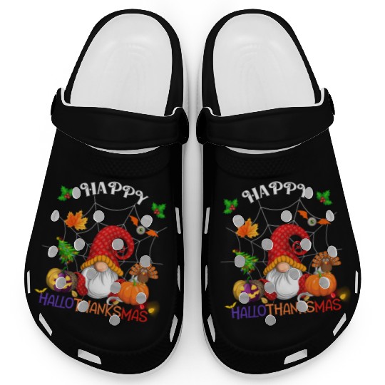 Happy HalloThanksMas Gnome Clogs
