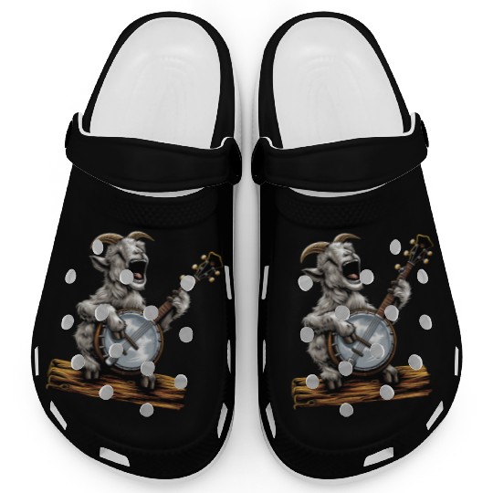 Goat Farm Animal Farmer Bluegrass Banjo Player Clogs