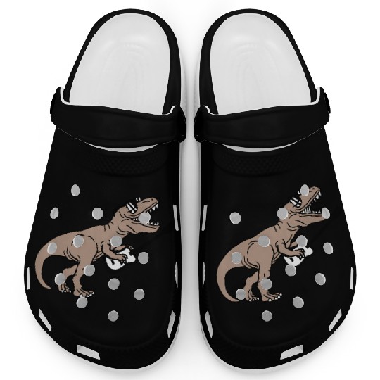 T. Rex Dino DJ Dinosaur Party Animal Plays Guitar Clogs