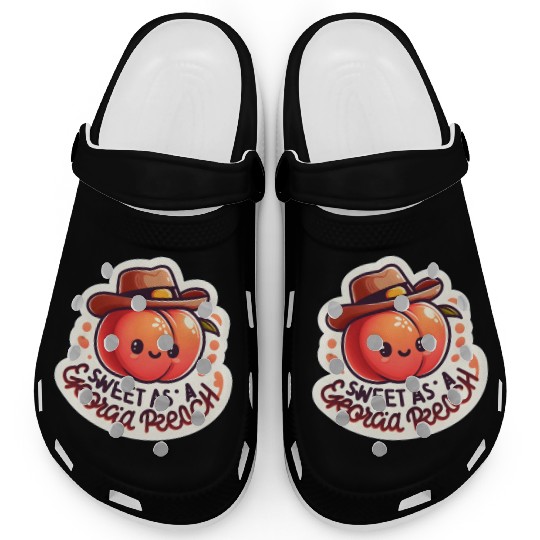 Sweet as a Georgia Peach Sticker Clogs
