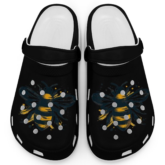 Honey Bee Insect Art 1 Clogs