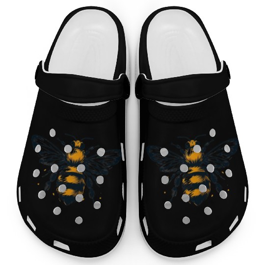 Honey Bee Insect Art 2 Clogs