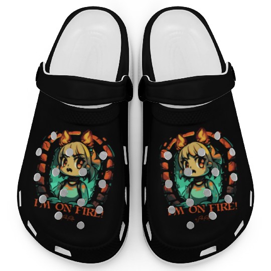 I Am on Fire in the Dungeon Clogs