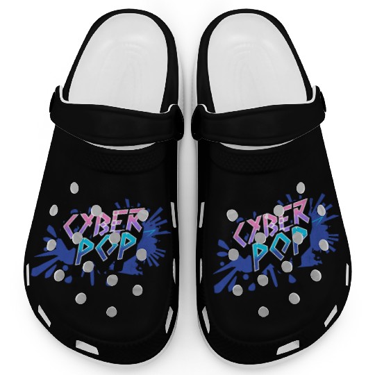 Cyber Pop - Vibrant Y2K Streetwear Aesthetic Clogs