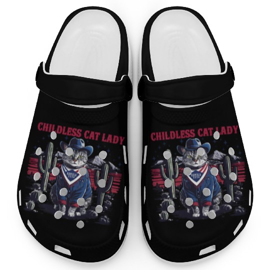 Childless Cat Lady For Kamala Clogs