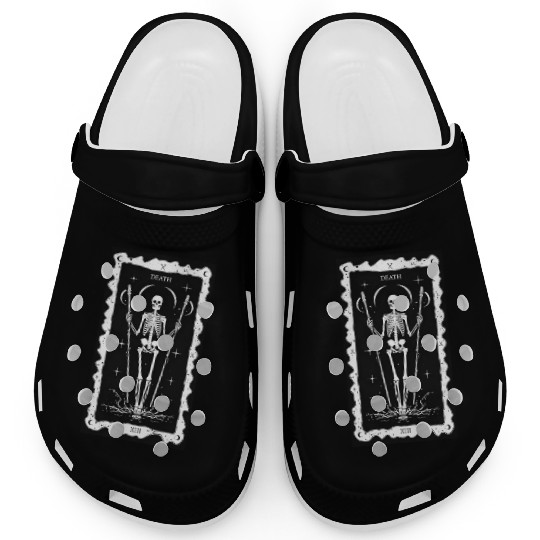 Minimalist Death Tarot Card Clogs