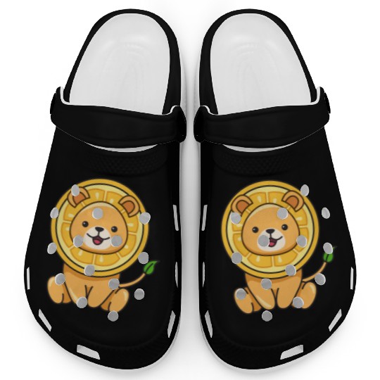 Lion Lemon Design for Lions Lovers Clogs
