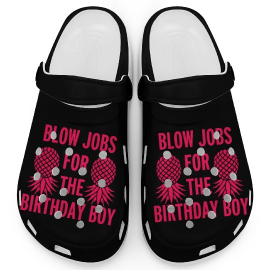 Neon Blow Jobs for the Birthday Boy Clogs
