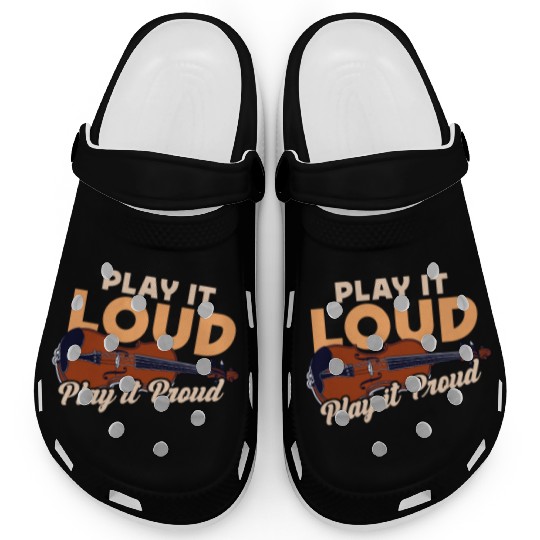 Fiddle Play It Loud Play It Proud Country Music Clogs