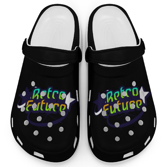 Retro Future - Neon Streetwear for Y2K lovers Clogs