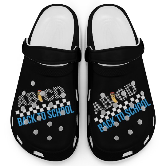 ABCD Back to School Teacher Clogs,Gift for Teacher