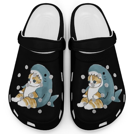 sand cat love pet cat shark Clogs