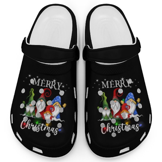 Merry Christmas Gnomes Xmas Family Men Women Clogs