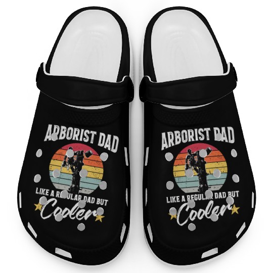 Arborist Dad Cooler Logger Woodworker Chainsaw Clogs