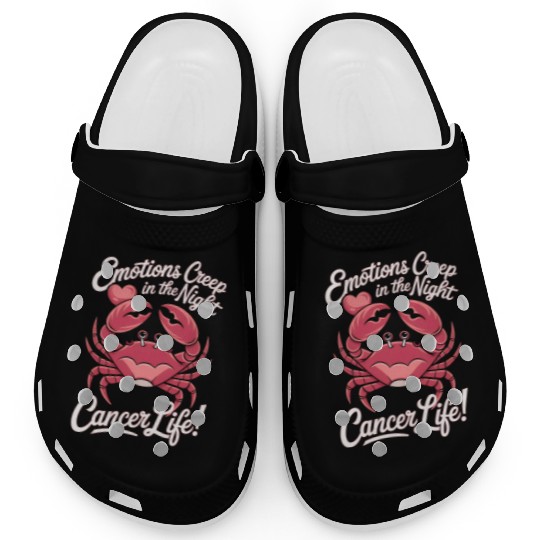 Emotions Creep in the Night Cancer Zodiac Sign Clogs