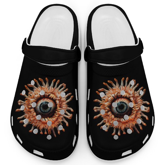 Weirdcore Aesthetic Flower Human Eyeball Fingers S Clogs