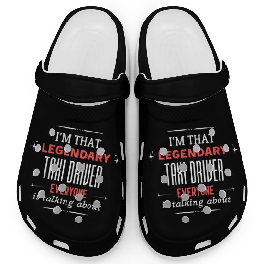 Funny Taxi Driver Quote Print Clogs