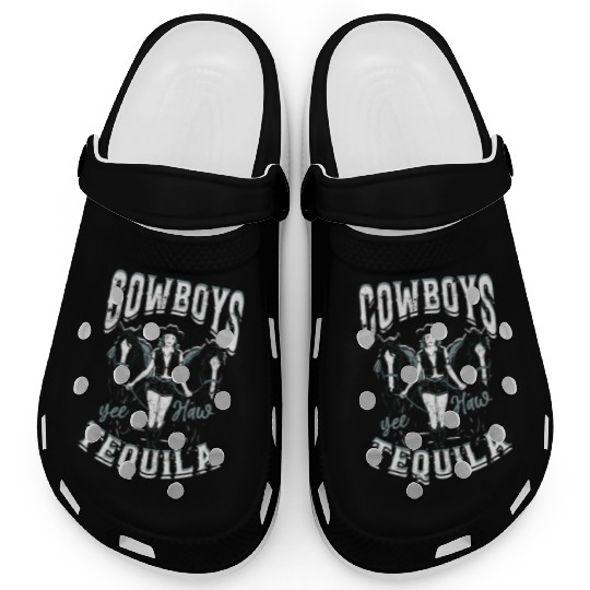 Cowboys and Tequila - Cowgirl Clogs