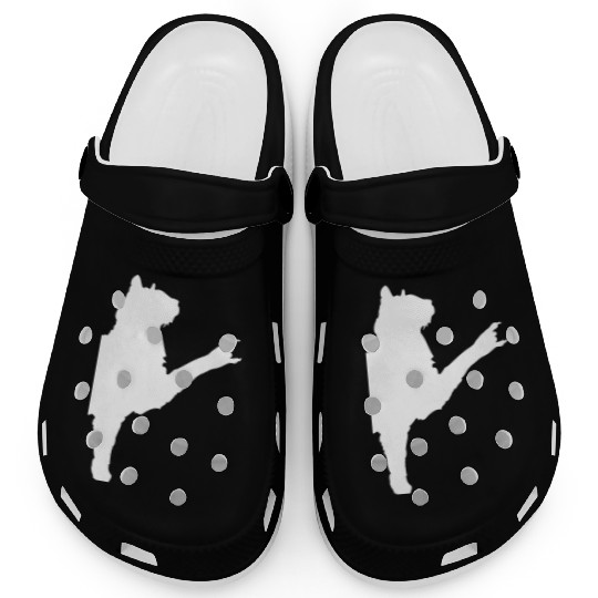 Cat Heavy Metal Hand Gesture Hard Rock Music Pet Clogs