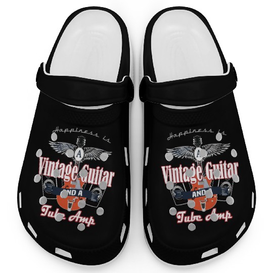 A Vintage Guitar And Tube Amp Clogs